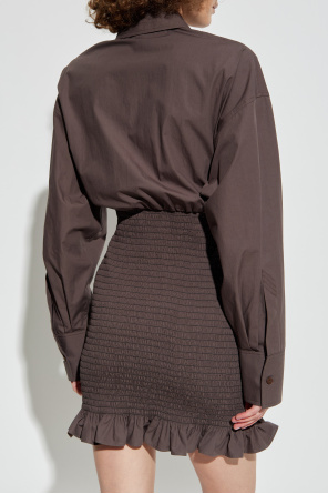 The Attico Corset Dress with Ruching