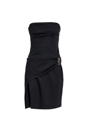 Dress with a pleat