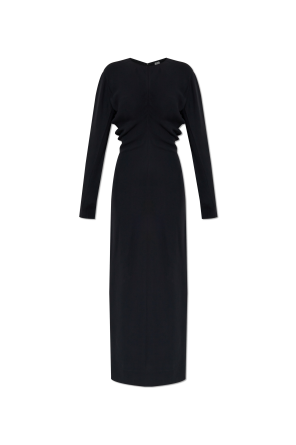 Dress with a slit