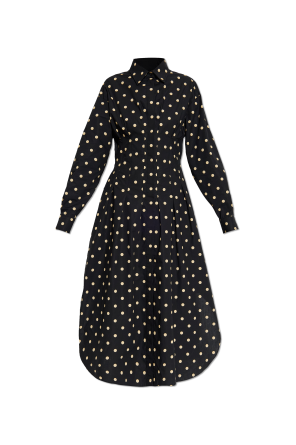 Vestido con estampado de lunares