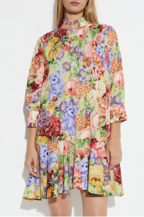Moschino Cotton dress with floral motif