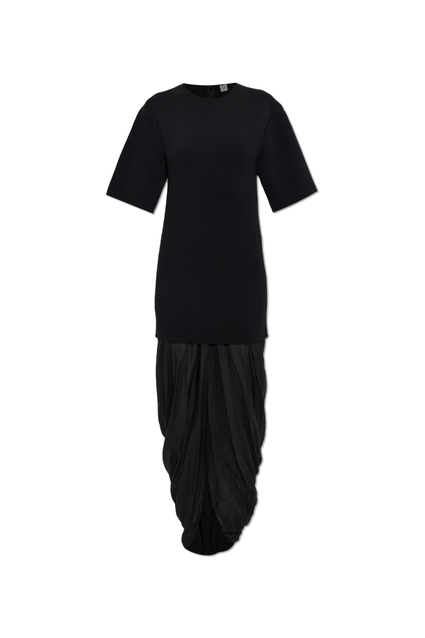 Dress made of combined materials od TOTEME