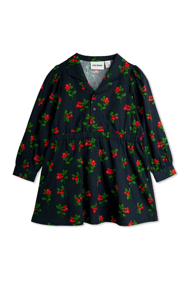 Cotton dress with print od Mini Rodini
