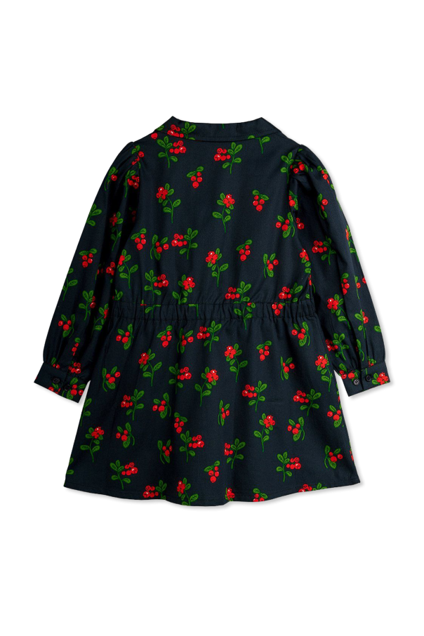 Mini Rodini Vestido de algodón con estampado