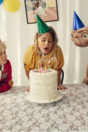 Mini Rodini Vestido con cuello