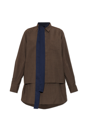 Wool shirt dress