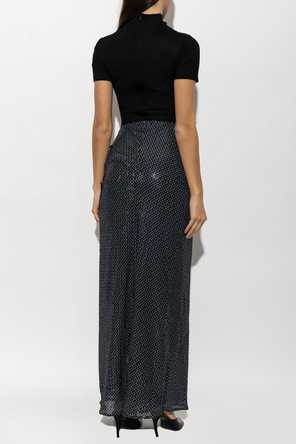 Christopher Esber Vestido con bajo de lentejuelas