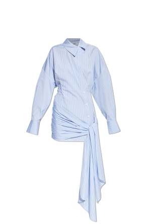 Dress with striped pattern