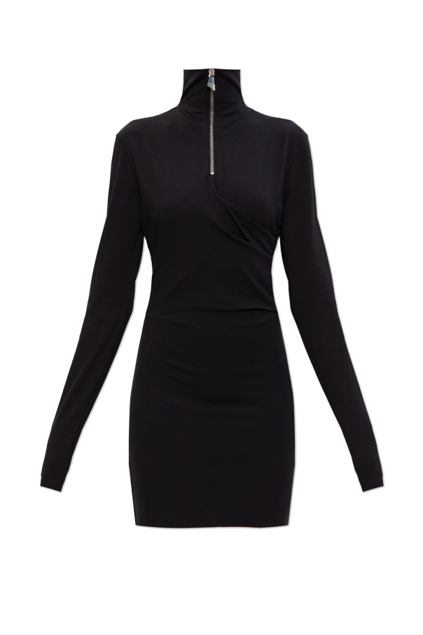 Dress with a stand-up collar od The Attico