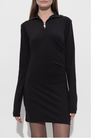The Attico Dress with a stand-up collar