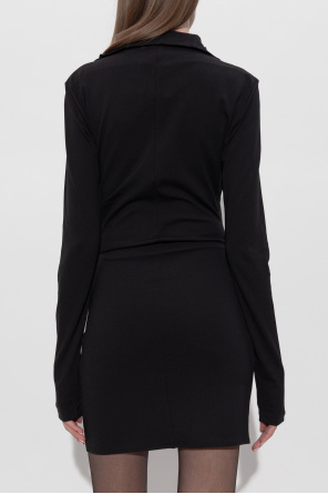 The Attico Dress with a stand-up collar
