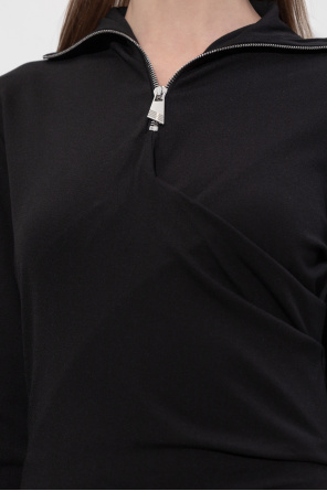 The Attico Dress with a stand-up collar