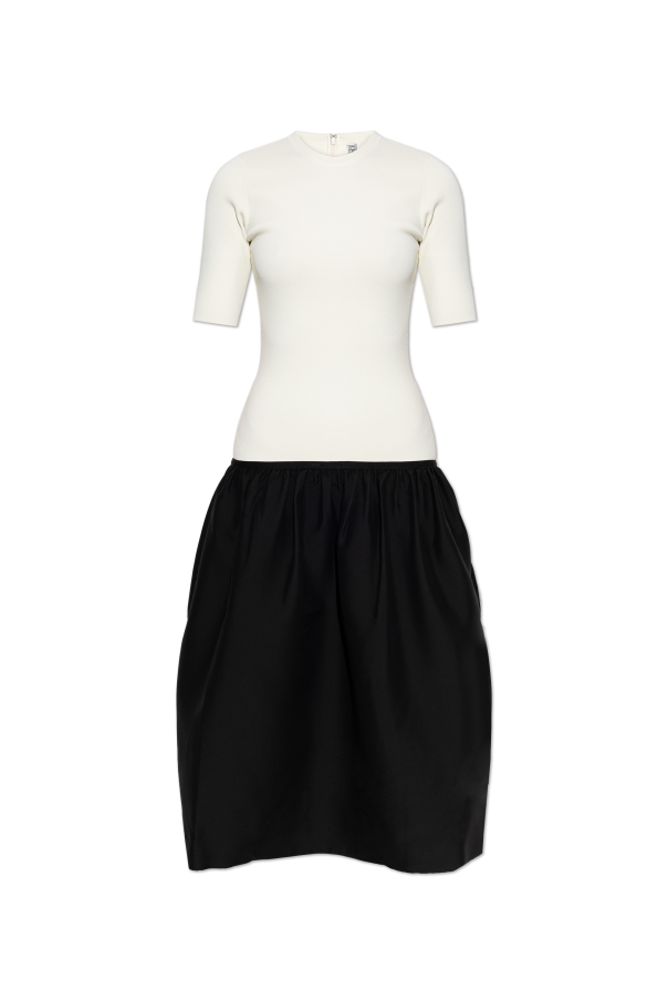 Dress made of combined materials od TOTEME