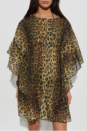 Moschino Beach dress with animal print