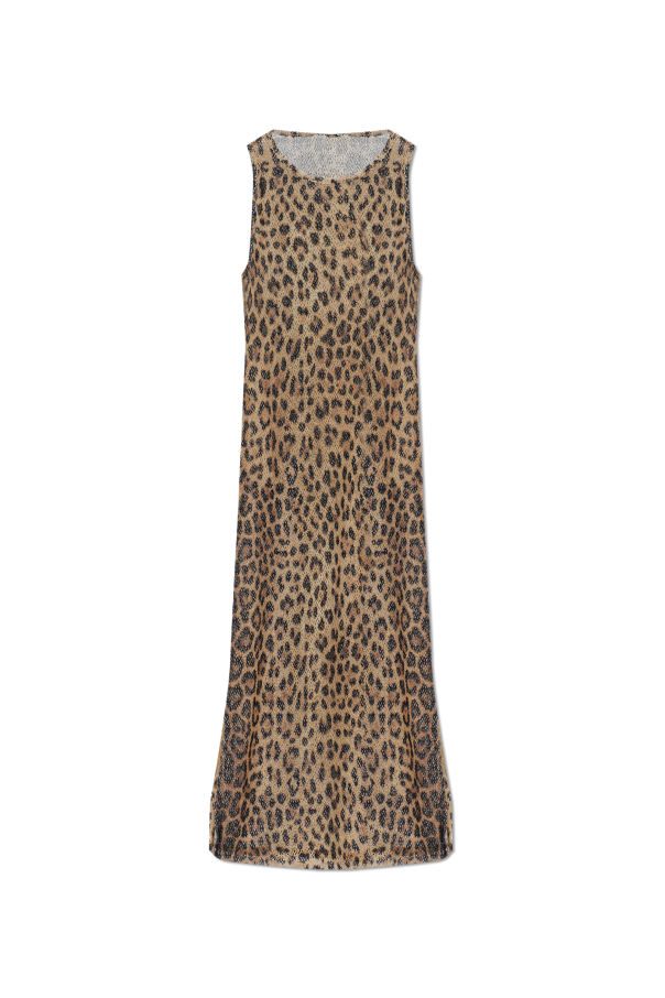 Beach dress with animal print od Moschino