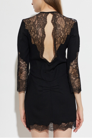 The Attico Dress with lace trim