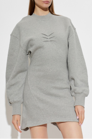 The Attico Sweatshirt dress with darts