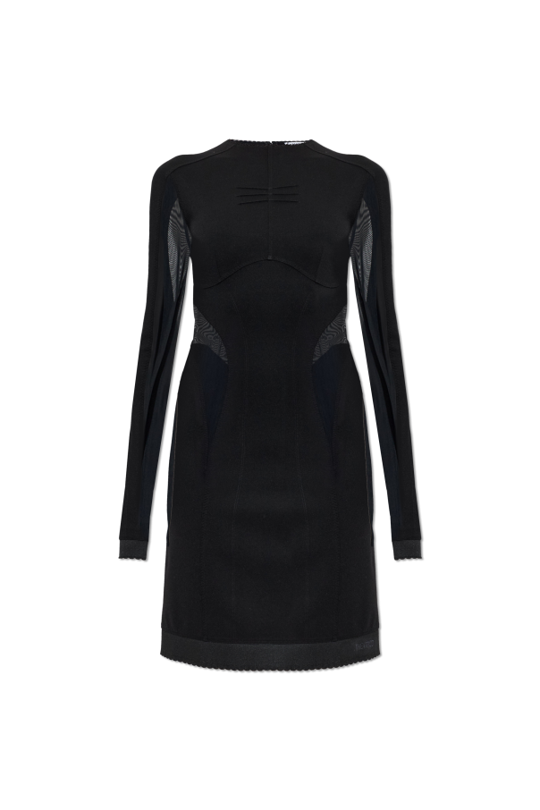 Fitted dress with transparent inserts od The Attico