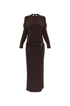 Long dress with belt