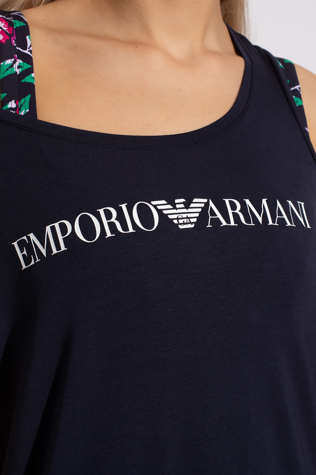 Emporio Armani Emporio Armani logo-pront crewneck T-shirt