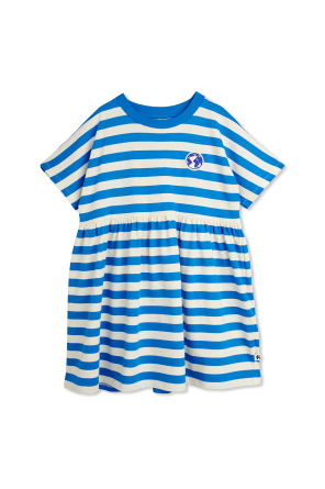 Vestido con estampado de rayas