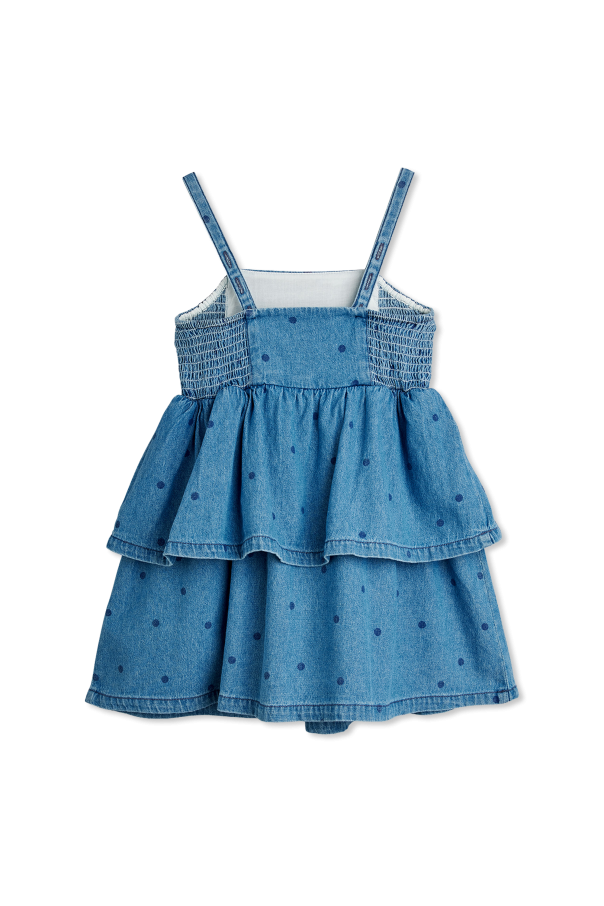 Mini Rodini Jeansowa sukienka na ramiączkach