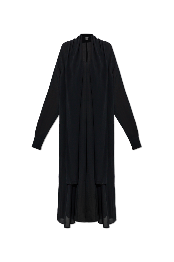 Dress with decorative scarf od TOTEME