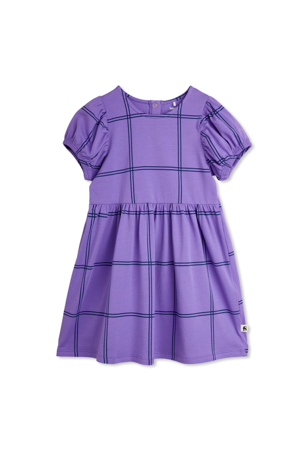 Cotton dress with a round neckline od Mini Rodini