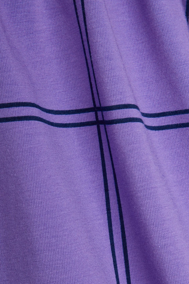 Mini Rodini Cotton dress with a round neckline