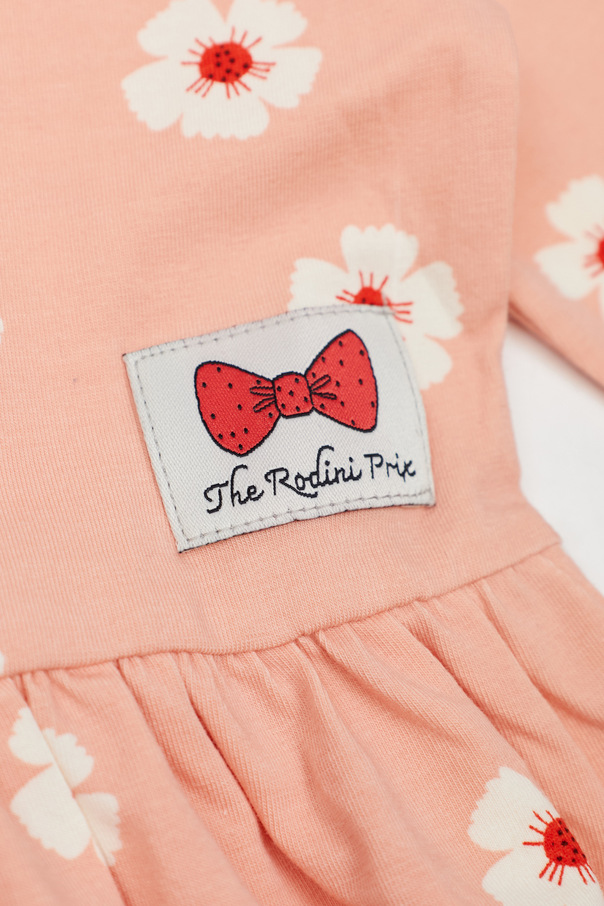 Mini Rodini Vestido de algodão com motivo floral