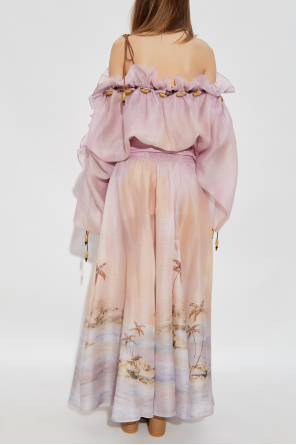 Zimmermann Vestido largo con apliques