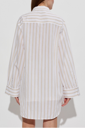Off-White Vestido de corte camisa