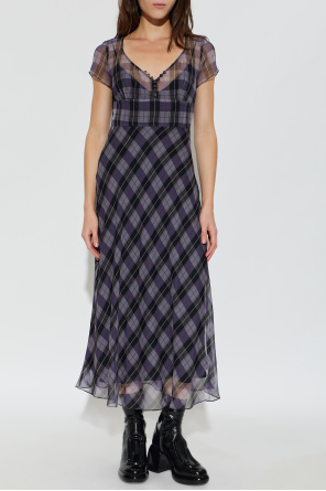 Marc Jacobs Vestido comprido com padrão aos quadrados