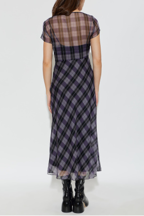 Marc Jacobs Vestido comprido com padrão aos quadrados