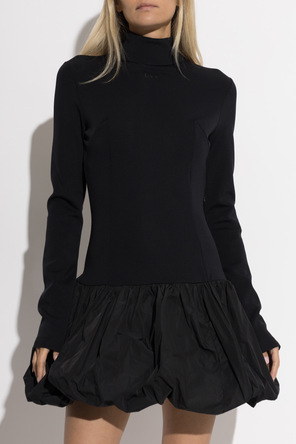 Off-White Kleid mit ausgestelltem Rock