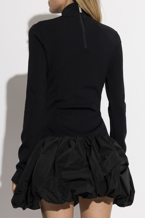 Off-White Kleid mit ausgestelltem Rock