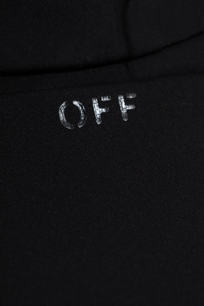 Off-White Kleid mit ausgestelltem Rock