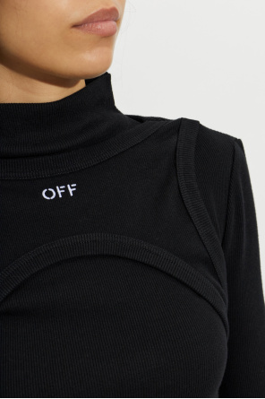 Off-White Pencil dress with turtleneck