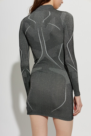 Off-White Dress with Lurex Thread