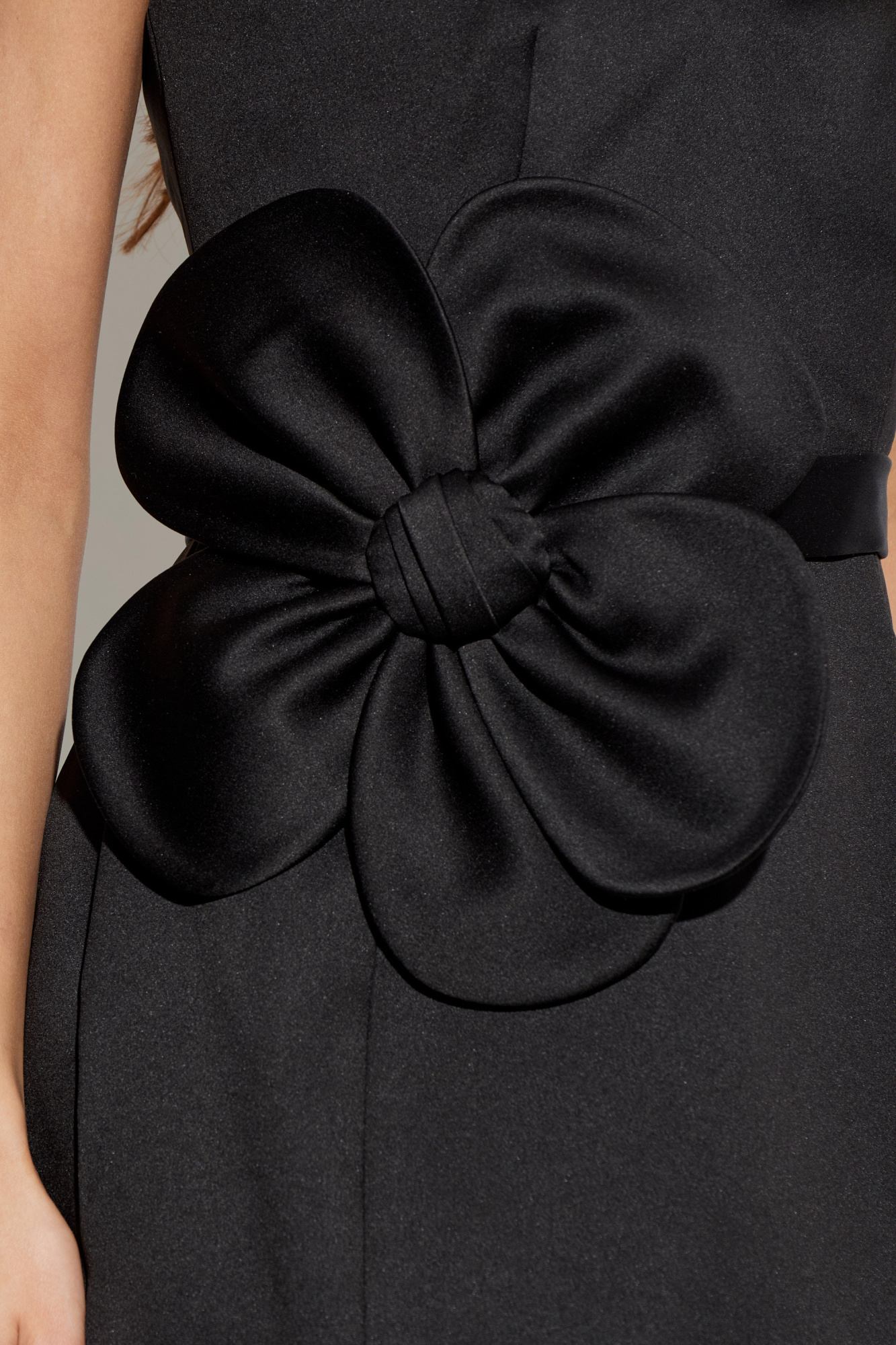 Marc Jacobs Satin Daisy Belted Dress | Black | Size 6 | Shopbop