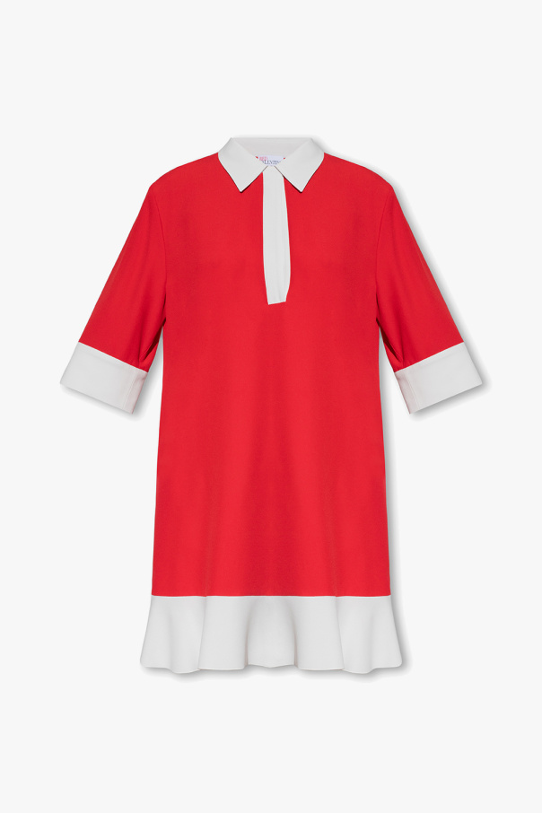 Red Valentino Valentino taffeta bowling short-sleeve shirt