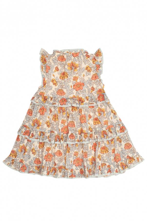 Zimmermann Kids Floral jeans dress