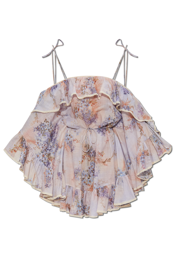 Oversize dress with floral motif od Zimmermann