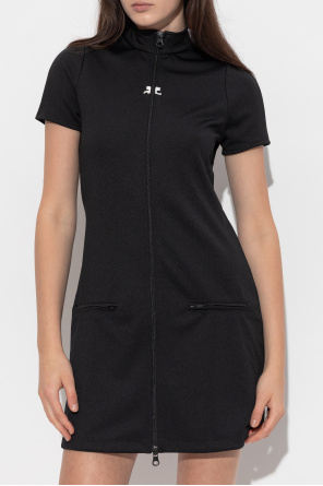 Courrèges Vestido con logo