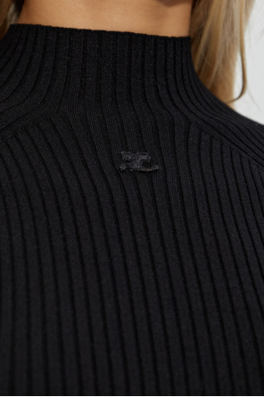 Courrèges Vestido de canalé