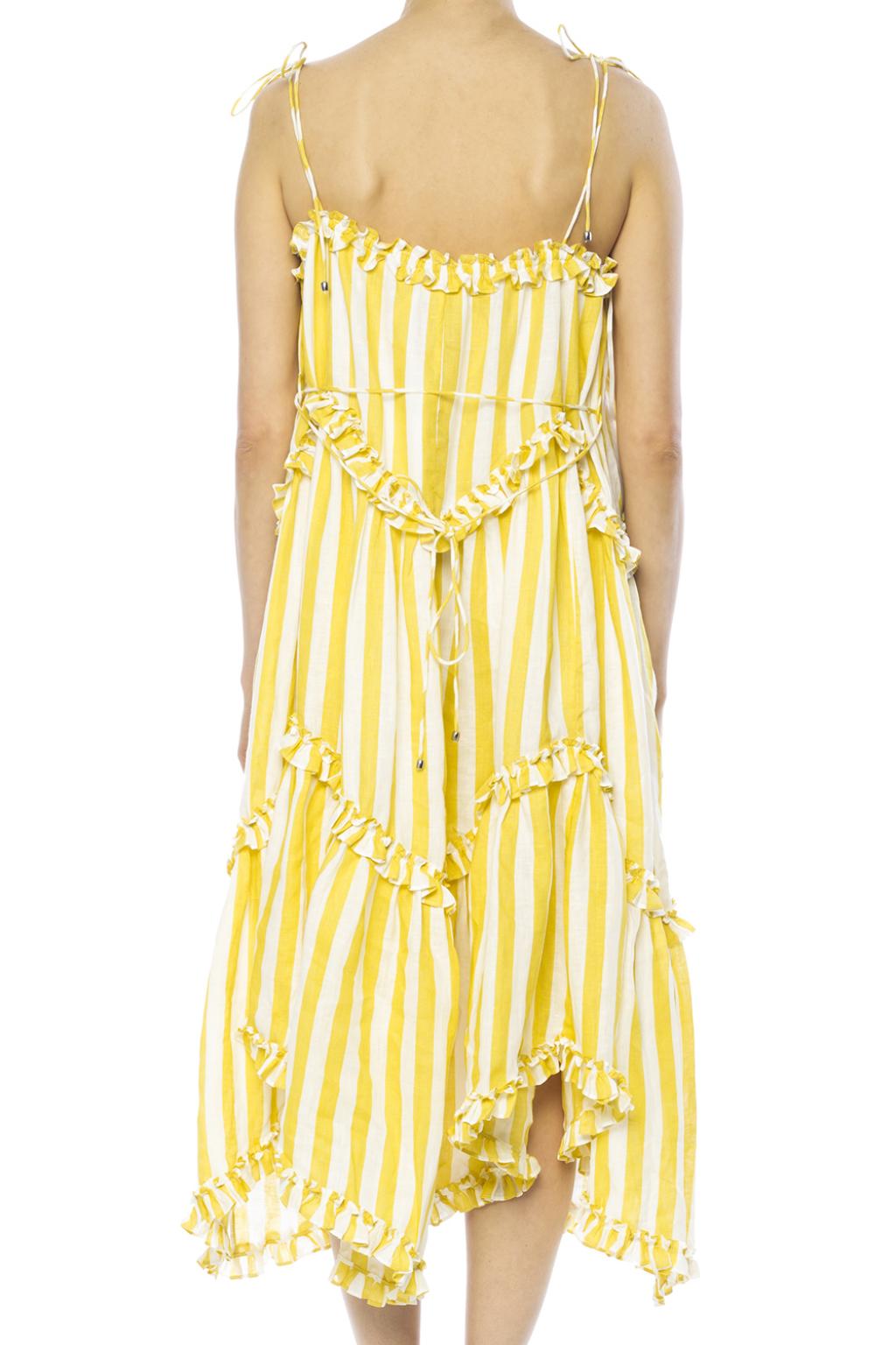 zimmermann yellow stripe dress