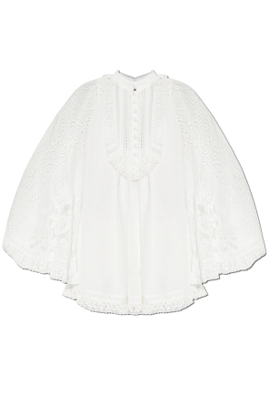 Top with lace sleeves