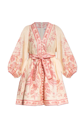 Dress with floral motif