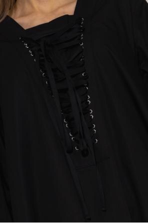 Comme des Garçons Noir Kei Ninomiya Sukienka z dekoracyjnym wiązaniem