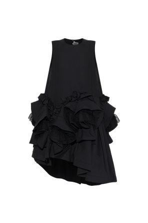 Wollkleid mit Rüschen